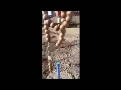 Celtic Fan Plants Rosary Beads At Rangers Ibrox Stadium
