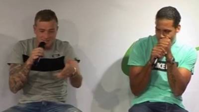 Liverpool star Virgil van Dijk is seen beatboxing while forgotten Premier League striker raps during bizarre throwback footage