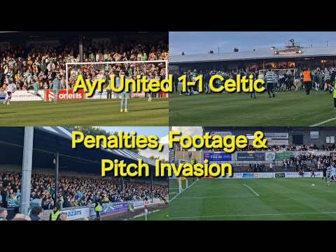 Ayr United 1-1 Celtic / Penalties, Footage & Pitch Invasion / Pre Season Friendly
