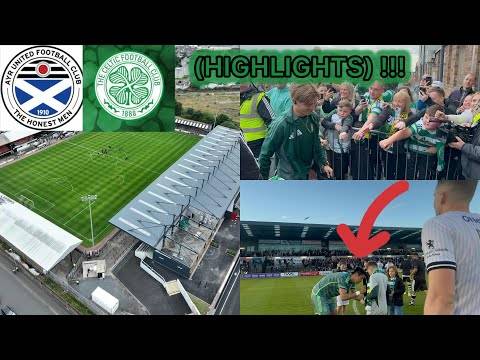 Crazy Pitch Invasion!!! Ayr United V Celtic (Highlights)