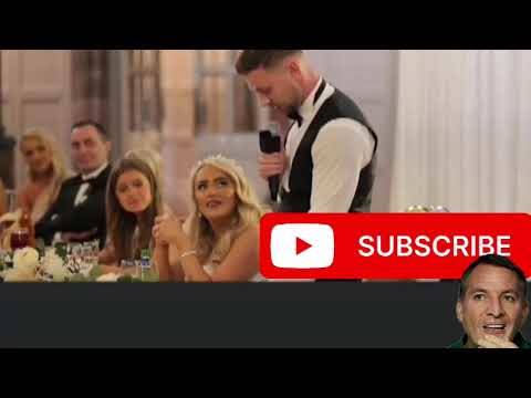 Hilarious Wedding Speech About Celtic Manager Brendan Rodgers