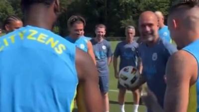 Pep Guardiola mocks Jack Grealish for reaching the latter stages of a quick-thinking game in pre-season – as the Spaniard expresses his surprise at the Man City star’s success