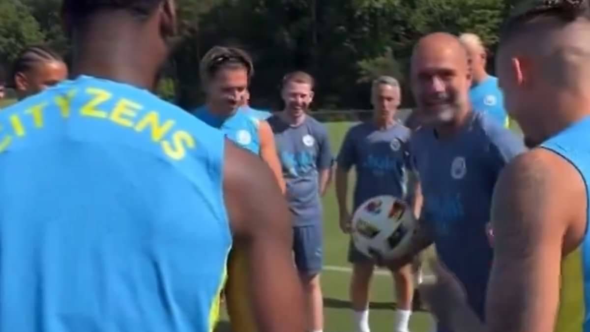 Pep Guardiola mocks Jack Grealish for reaching the latter stages of a quick-thinking game in pre-season &ndash; as the Spaniard expresses his surprise at the Man City star’s success