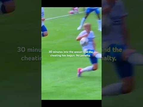 New season, same cheating. Rangers handball #spfl #rangersfc #heartsfc #celtic #scottishfootball