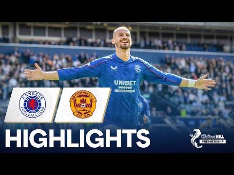 Rangers 2-1 Motherwell | Černý Scores Outstanding First Rangers Goal | William Hill Premiership
