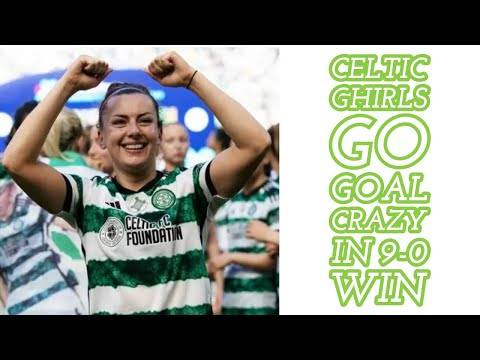 Celtic 9 Dundee United 0: The Ghirls Go Goal Crazy(goals highlight video included)