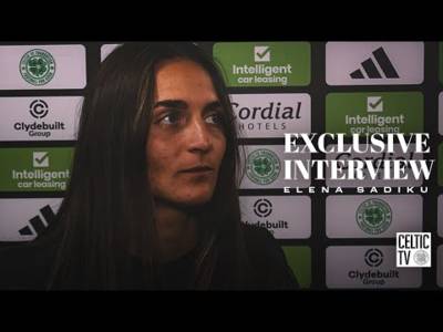 Elena Sadiku On The Match | Celtic FC Women 1-0 Glasgow City | Ghirls win First Glasgow Derby!