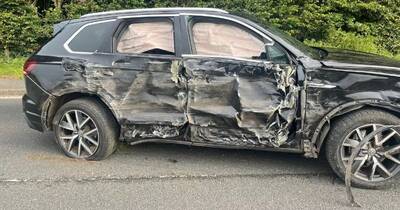 Glasgow Celtic legend ‘lucky to be alive’ after sleeping driver smashed into car in terrifying ordeal