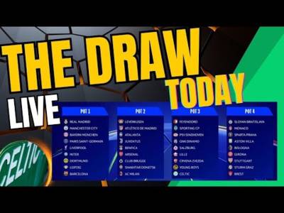 Celtic Champions League DRAW LIVE