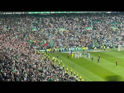 Celtic Fans Celebrating after Beating Rangers 3-0