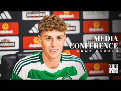 Media Conference | Arne Engels sat down with the media for the first time since signing as a Celt!