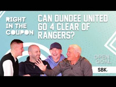 CAN DUNDEE UNITED GO 4 POINTS CLEAR OF RANGERS ON SUNDAY? | Right In The Coupon
