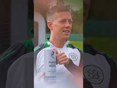 Celtic’s Callum McGregor has been named the Scottish Premiership Player of the Month August! #shorts