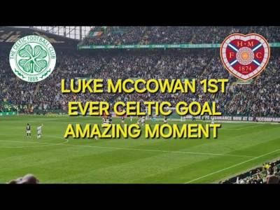 AMAZING MOMENT- Luke McCowan 1st Ever Celtic Goal / Celtic 2-0 Hearts