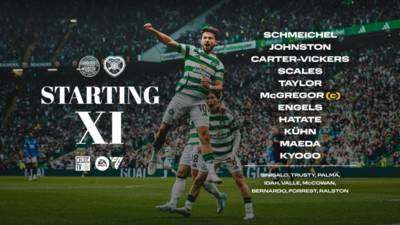 Celtic Starting XI to face Hearts as Arne Engels gets his first start