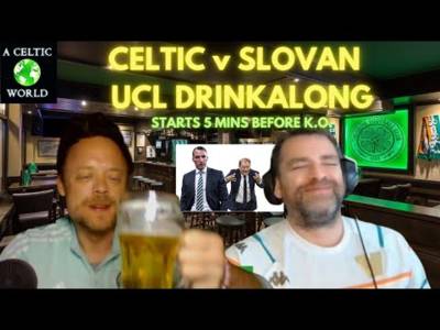 Drinkalong! Celtic v Slovan. Let’s Get Our First 3 Pints!