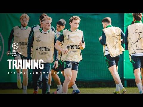 Inside Lennoxtown | Final prep ahead of tomorrow night’s #UCL match against Slovan Bratislava