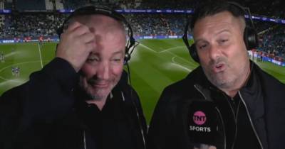 Ally McCoist reaction to Celtic opener missed by TV cameras as Rangers hero delivers one-liner to Peter Schmeichel Ally McCoist reaction to Celtic opener missed by TV cameras as Rangers hero delivers one-liner to Peter Schmeichel