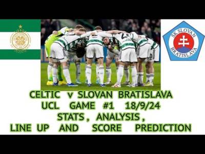CELTIC v SLOVAN BRATISLAVA Preview: Celtic In Must Win UCL Game #1 CELTIC v SLOVAN BRATISLAVA Preview: Celtic In Must Win UCL Game #1