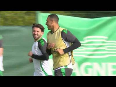 Watch Celtic in training, ahead of their opening Champions League match against Slovan Bratislava