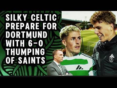 Celtic show grit and style in 6-0 champions league warm up
