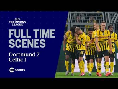 8 GOAL THRILLER! | Full time scenes as Dortmund win 7-1 against Celtic!
