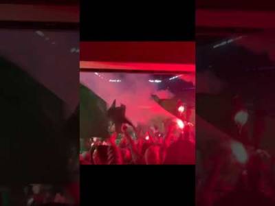 Celtic Fans Pyro At Borussia Dortmund #celticfc #borussiadortmund #championsleague #football #celtic