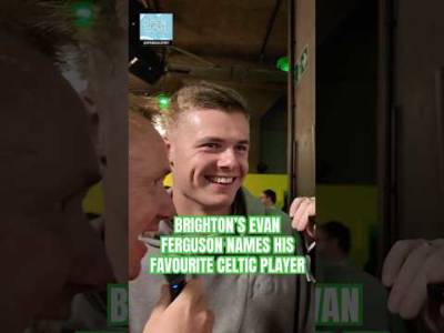 EVAN FERGUSON NAMES LIAM SCALES AS HIS FAVOURITE CELTIC PLAYER #celtic #brighton #ireland