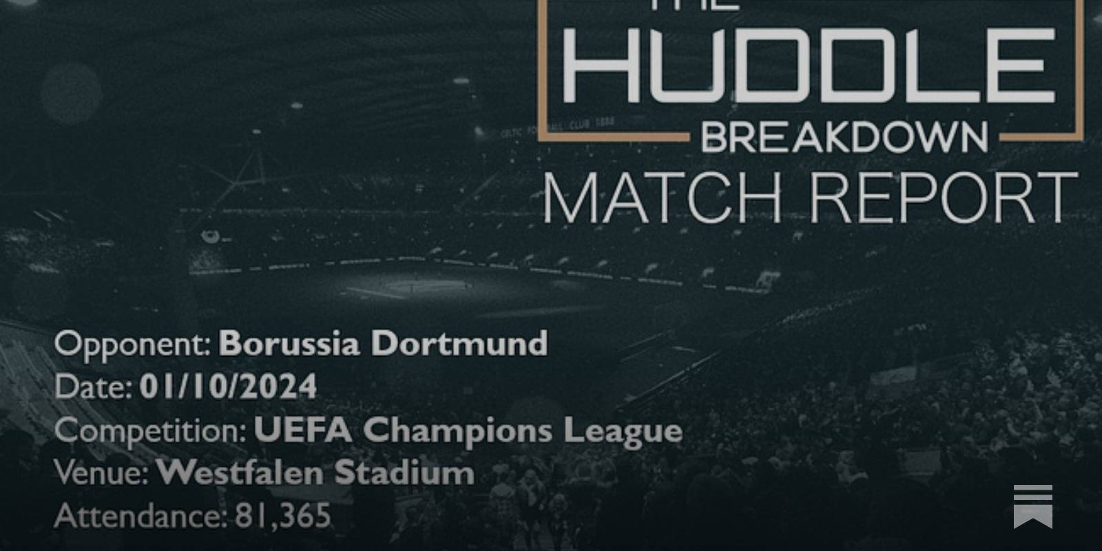 Borussia Dortmund 7, Celtic 1 &ndash; 1st October, 2024