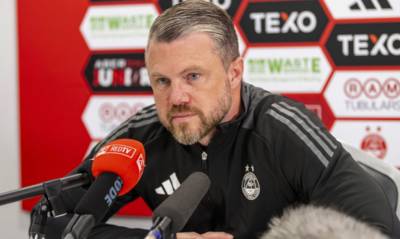 The big talking points from Aberdeen boss Jimmy Thelinâ€™s press conference as he discusses Brendan Rodgers, whether Ester Sokler could start at Celtic Park and a Dante Polvara injury update