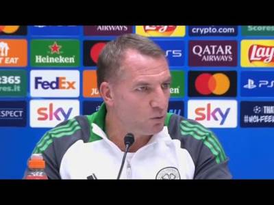 Brendan Rodgers “My Coaching Has Always Been Aggressive” Atalanta Pre Match Champions League