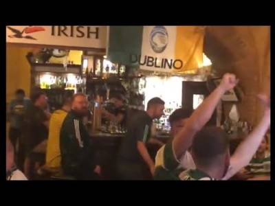 Celtic Fans in Bergamo Day Before Atalanta Champions League Game