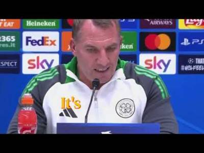 Celtic Manager on the Atalanta v Celtic game