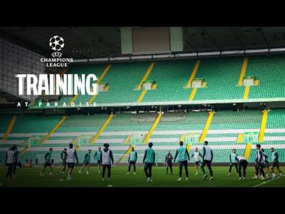 Celtic train at Paradise ahead of UEFA Champions League clash with Atalanta in Italy (22/10/24)