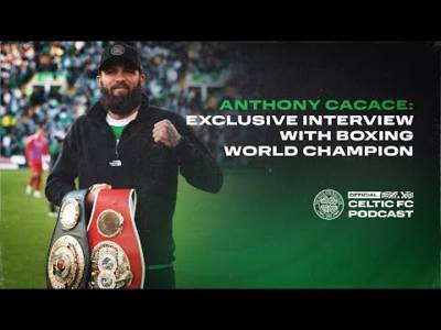 World Boxing Champion Anthony Cacace in the Celtic Park studio! ðŸ¥ŠðŸ€