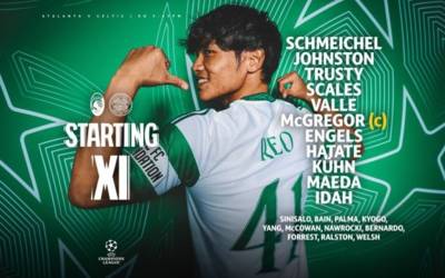 Celtic Teamâ€™s Up â€“ Idah starts as Kyogo drops to bench in tactical switch