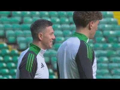 WATCH Celtic in training, ahead of their Champions League match versus Atalanta on Wednesday...