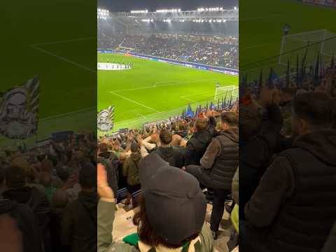 Celtic Fans Bella Ciao Atalanta Away ðŸ“£ #celticfc #celticfans #atalanta #championsleague #football