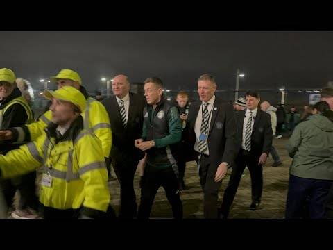 Callum Mcgregor Arriving Before the Celtic V Dundee Game