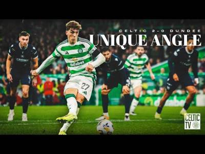 Unique Angle | Celtic 2-0 Dundee | Goals from Johnston & Engels keep us top of Prem!