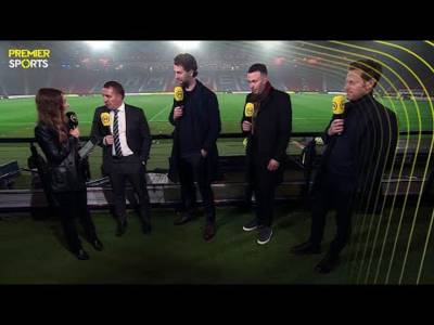 Brendan Rodgers reacts to Celtic’s 6-0 win over Aberdeen in Premier Sports Cup semi-final