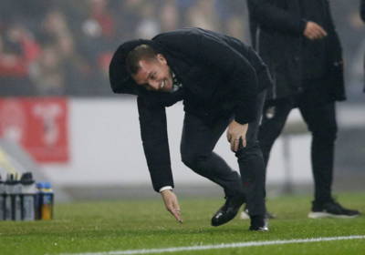 Watch: Rodgersâ€™ Hilarious Tumble Vs Aberdeen Ends With Baffling Booking From Clancy