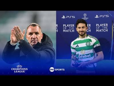 Brendan Rodgers over the moon after Celtic defeat RB Leipzig in the Champions League ðŸ€ #UCL