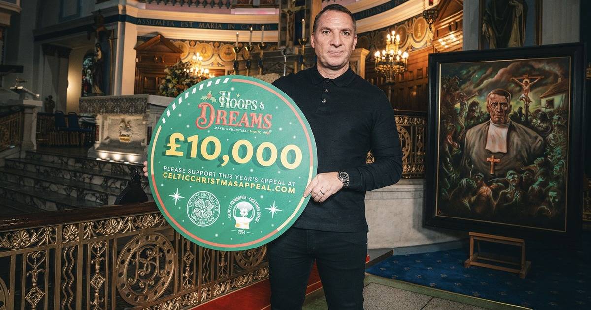 Celtic launch 2024 Foundation Christmas Appeal with Â£10k donation as Brendan Rodgers delivers personal message