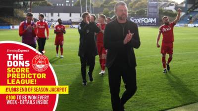 Aberdeen v Dundee: Can Jimmy Thelinâ€™s team respond to first setback, and will Kevin Nisbet return? Plus, Dons Score Predictor League password