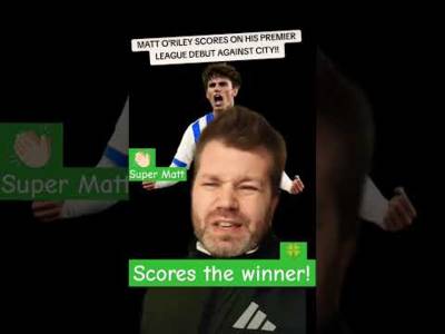 MATT O’RILEY SCORES THE WINNER ON HIS EPL DEBUT! #BHA #Epl #celticfc