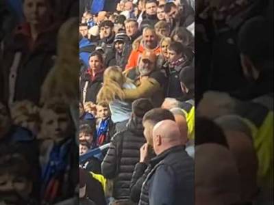 Angry Bear Throws Bearette To The Ground #rangersfc #rangers #heartsfc #angrybear #rangersfans