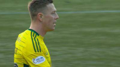 Celtic take the lead after McGregorâ€™s cross finds its way into the net!