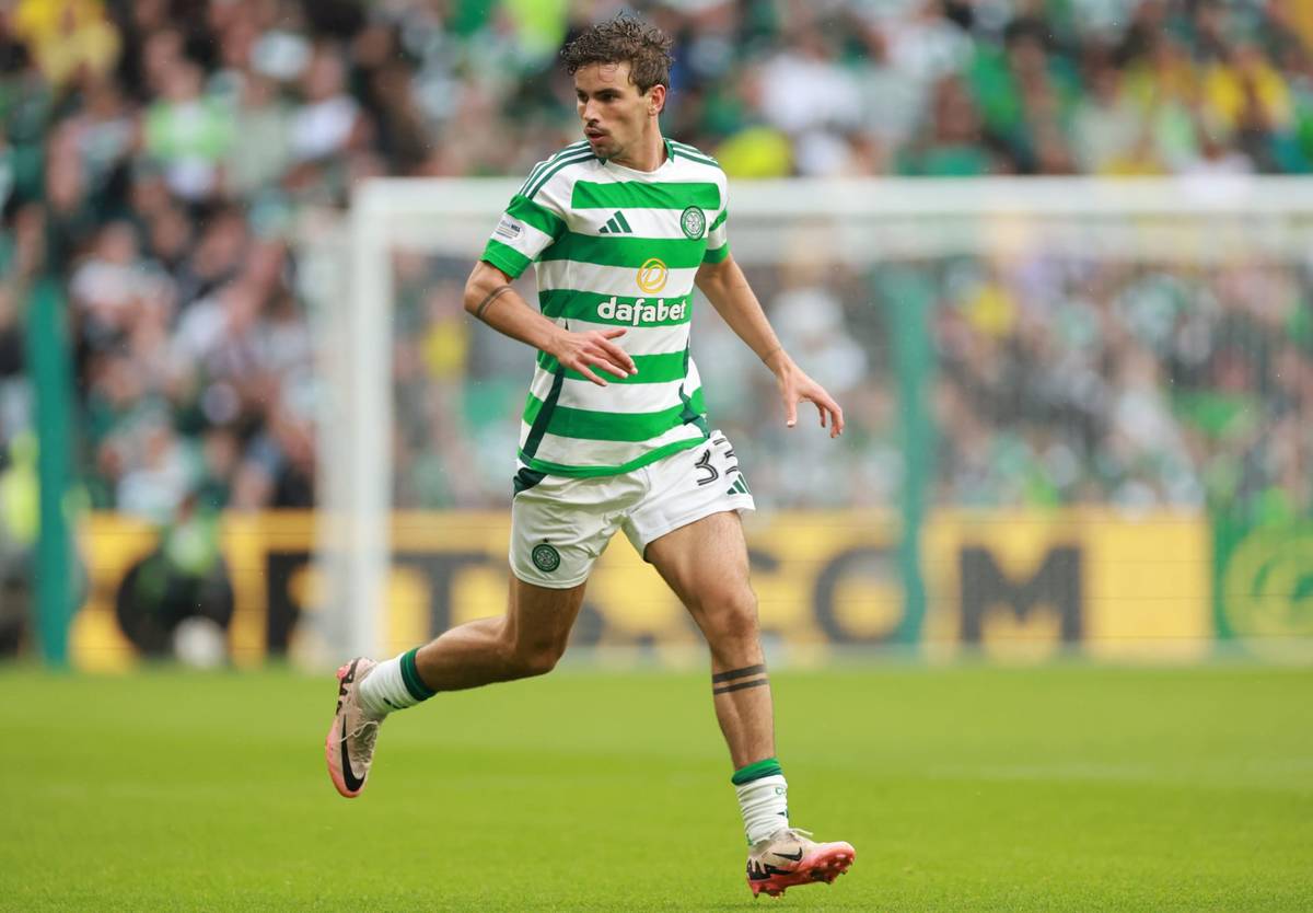 Matt O’Riley pictured with four Celtic stars as Brighton ace ...