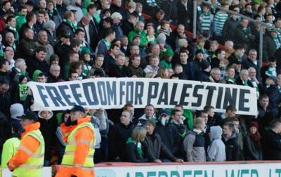 Celtic on this Day in 2012 â€“ Freedom for Palestine banner unfurled at Pittodrie